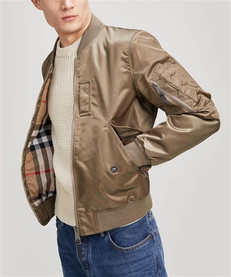 burberry mens windbreaker|Burberry bomber jacket men's.